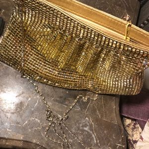 Gold sequin bag no stains like new